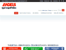 Tablet Screenshot of angelsgraphic.com